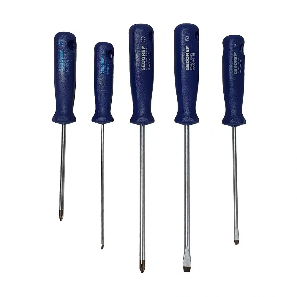 Jogo De Chaves De Fenda Simples E Philips 5 Pc Gedore Jogo De Chaves De Fenda Simples E Philips 5 Pc Gedore