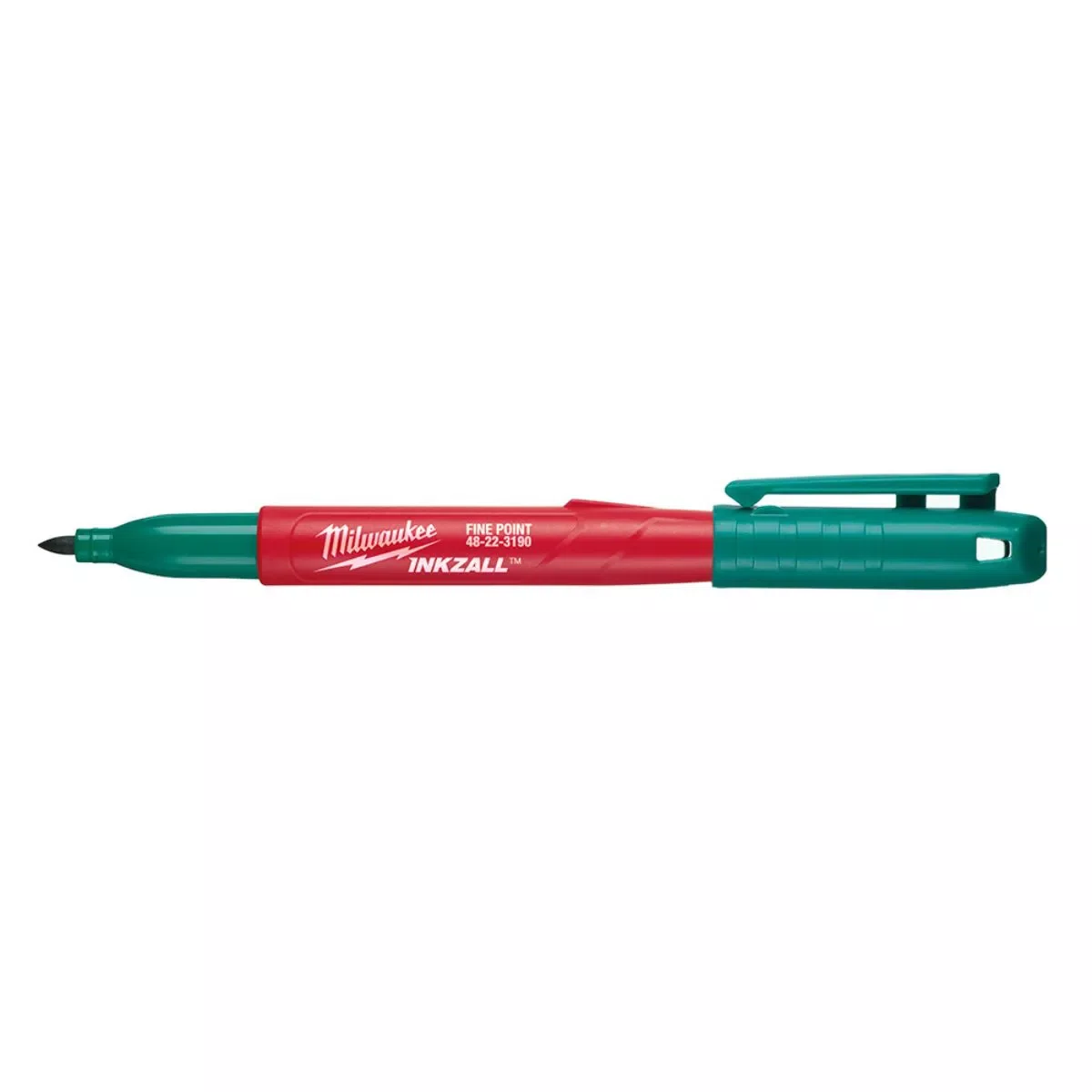 Marcador Industrial Ponta Fina Verde Inkzall Milwaukee