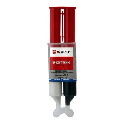 Adesivo Epóxi Titânio 25g - Wurth 0893480131