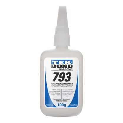 Adesivo Instantâneo Cola 793 100g Tek Bond