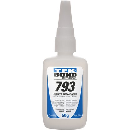Adesivo Instantâneo Cola 793 50g - Tek Bond