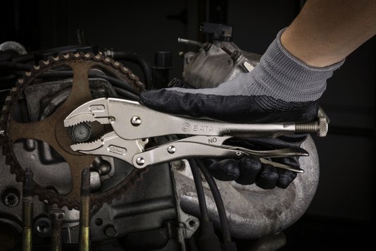 Alicate de Pressão Mordente Curvo 10" Sata