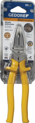 Alicate Universal 8 Eletricista Amarelo NBR 9699 Gedore