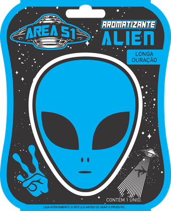 Aromatizante para pendurar Alien azul Cetralsul