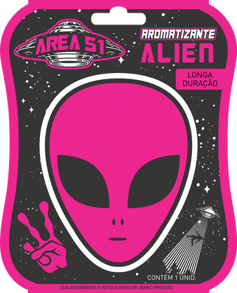 Aromatizante para pendurar Alien azul Cetralsul