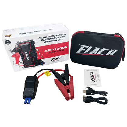 Auxiliar de Partida Portátil 12v - 1200A Flach