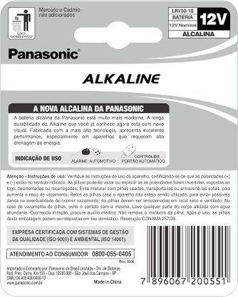 Bateria alcalina 12v Panasonic