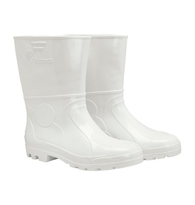 Bota PVC Cano Curto Branca Nº 41 CA 36939 Vulcabras