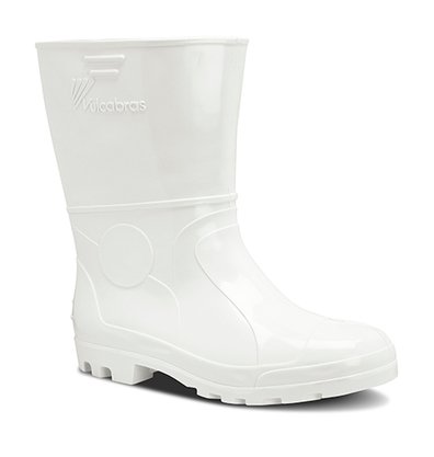 Bota PVC Cano Curto Branca Nº 41 CA 36939 Vulcabras