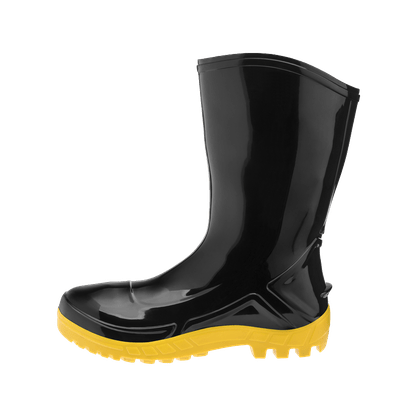 Bota de PVC Nº42 Cano Médio Solado Amarelo Marluvas