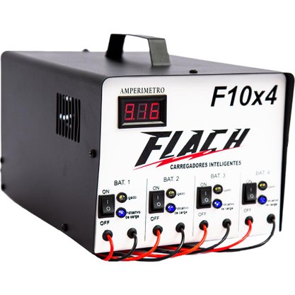 Carregador De Bateria F10x4 10a/12v – Flach