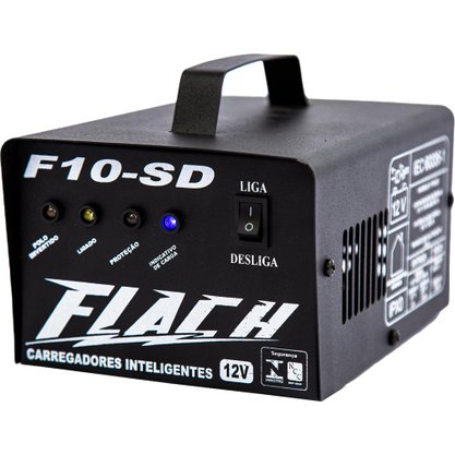 Carregador De Bateria Inteligente F10-Sd 10a/12v Flach