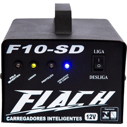 Carregador De Bateria Inteligente F10-Sd 10a/12v Flach