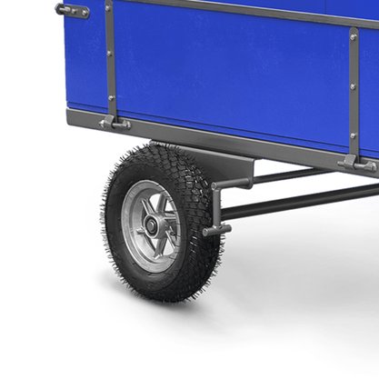 Carreta Simples 1300 R8 Preta P/Moto Cultivadores