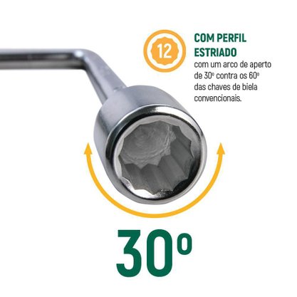 Chave de Biela Formato L 10mm Sata