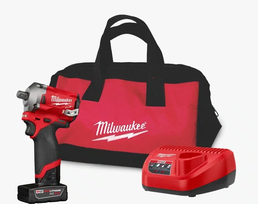 Chave de Impacto 1/2" M12 FUEL 339Nm Milwaukee Completa