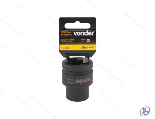 Soquete sextavado de impacto de 3/4" x 19,0 mm Vonder
