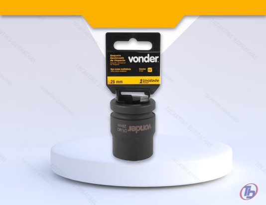 Chave soquete impacto 26mm x 3/4 - vonder
