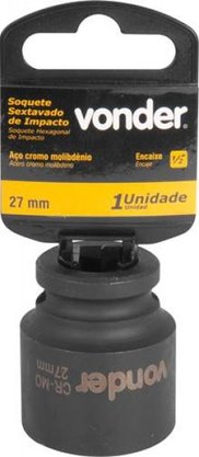 Chave Soquete sextavado impacto de 1/2" x 27 mm Vonder