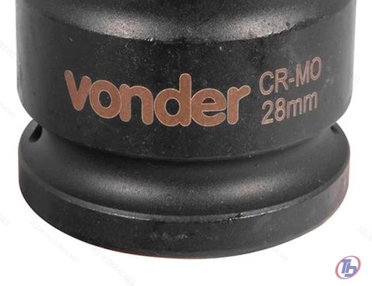 Soquete de Impacto Sextavado 28mm de 3/4' Vonder