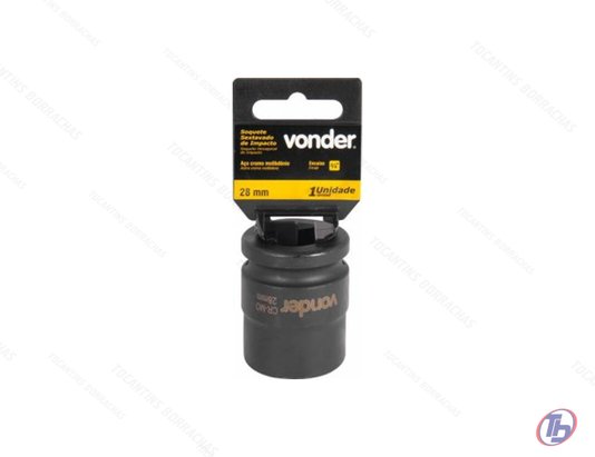 Soquete de Impacto Sextavado 28mm de 3/4' Vonder