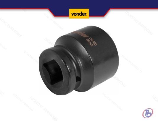 Soquete sextavado de impacto de 3/4" x 38,0 mm Vonder