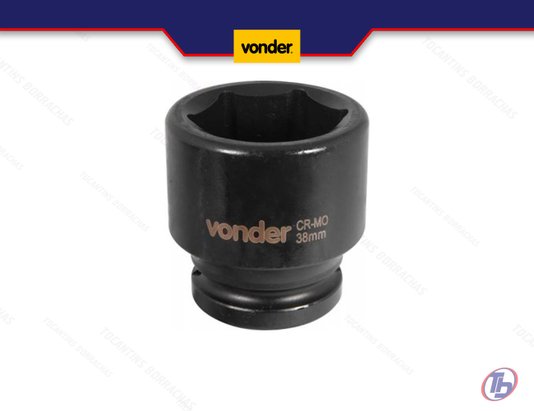 Soquete sextavado de impacto de 3/4" x 38,0 mm Vonder