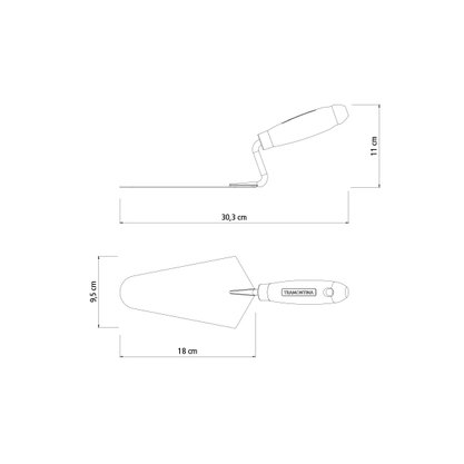 Colher de Pedreiro 7" Tramontina