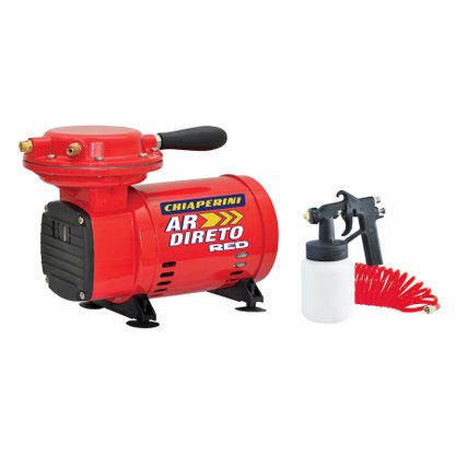 Kit Moto compressor de Ar Direto Red 2,3 Pés 40PSI Bivolt 20328 Chiaperini