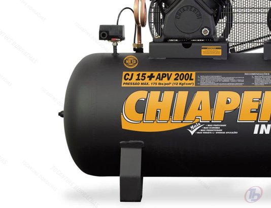Compressor ar alta pressão CJ 15 APV 200L Chiaperini