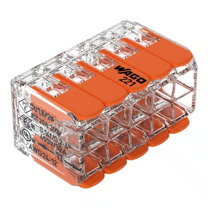 Conector de Emenda 10 Entradas 4mm² Wago