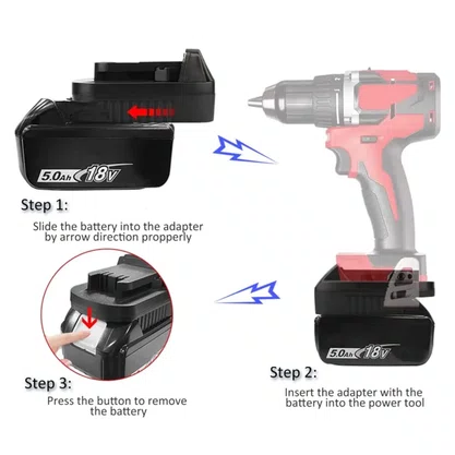 Conversor de bateria MT20ML 18v Makita para Milwaukee
