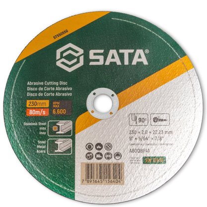 Disco de Corte Metal/Inox 9 x 2.0mm x 7/8 ST55055G Sata