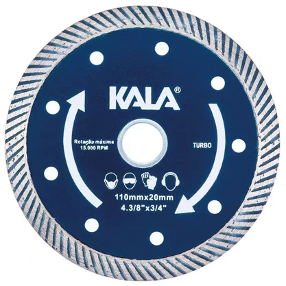 Disco Diamantado 110x20mm Turbo Kala