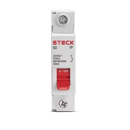Disjuntor Mono din 40A 1P Curva C 3KA Steck