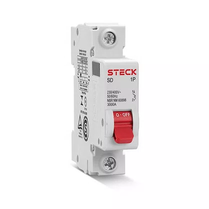 Disjuntor Mono din 40A 1P Curva C 3KA Steck