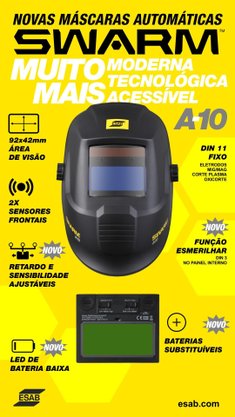 Epi Máscara P/ Solda Automática Swarm A10 Esab