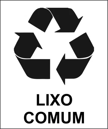 Epi placa lixo comum 18x15cm Emplac