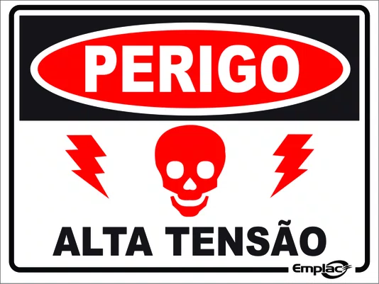Epi placa pvc alta tensao 20x15cm Emplac
