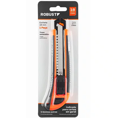 Estilete com lâminas 18mm Robust