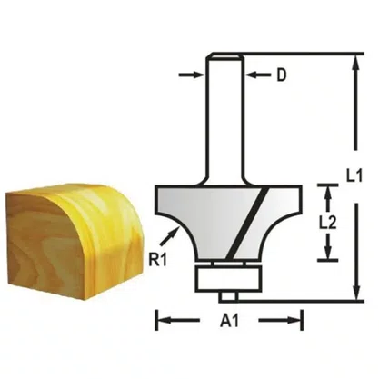 Fresa de borda diamantada 2 haste 1/2 d-49890 Makita