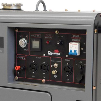 Gerador a Diesel TDG7000SEXP 6 kVA 418 cc C/part Toyama