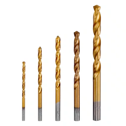 Jogo de Brocas Aço Rápido 3 a 8mm Titânio 5pcs MTX