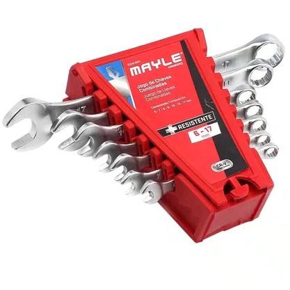Jogo de chave combinada 1/4 a 1.1/4 16pcs Mayle