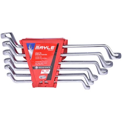 Jogo de Chave Fresada / Estrela de 6 a 17mm Mayle
