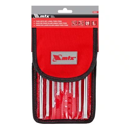 Jogo de Chave Torx L Longa T10 a T50 com Estojo – MTX