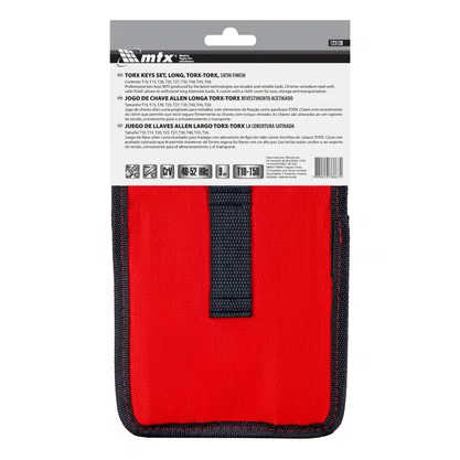 Jogo de Chave Torx L Longa T10 a T50 com Estojo – MTX