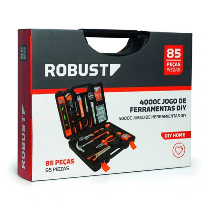 Jogo de Ferramentas DIY 85 Peças Robust – 4000C