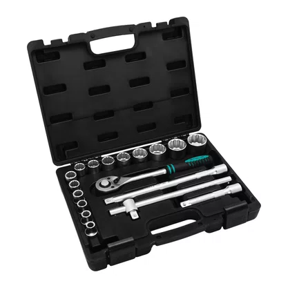 Jogo de Soquete 1/2" com Catraca 18 Peças – Stels
