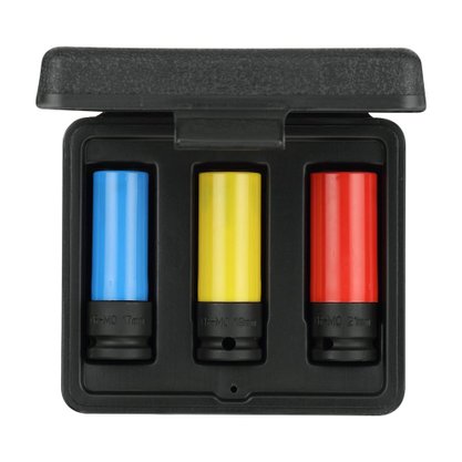 Jogo de soquete impacto 1/2 17,19,21 Gedore red